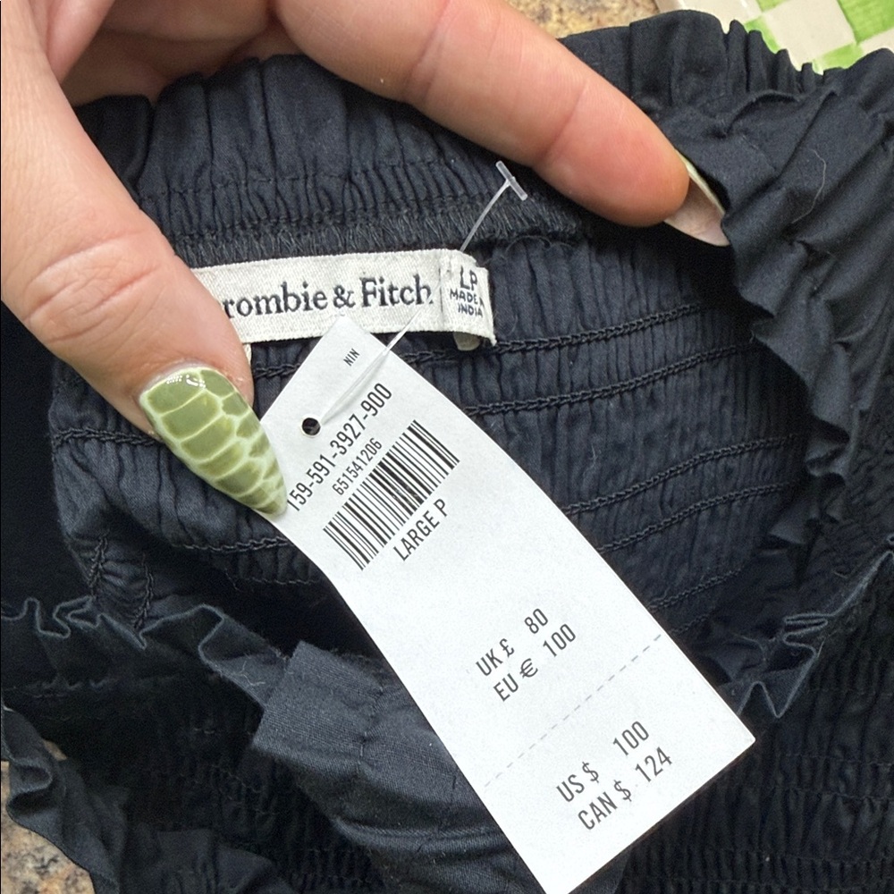 Abercrombie & Fitch Black Midi Dress - Picture 3 of 8